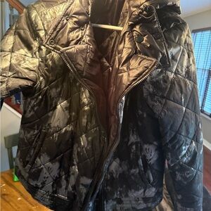Guess Black and Gray reversible Quilted Jacket